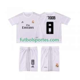 Camiseta Real Madrid KROOS 8 2015 2016 Retro Niño Primera Equipación